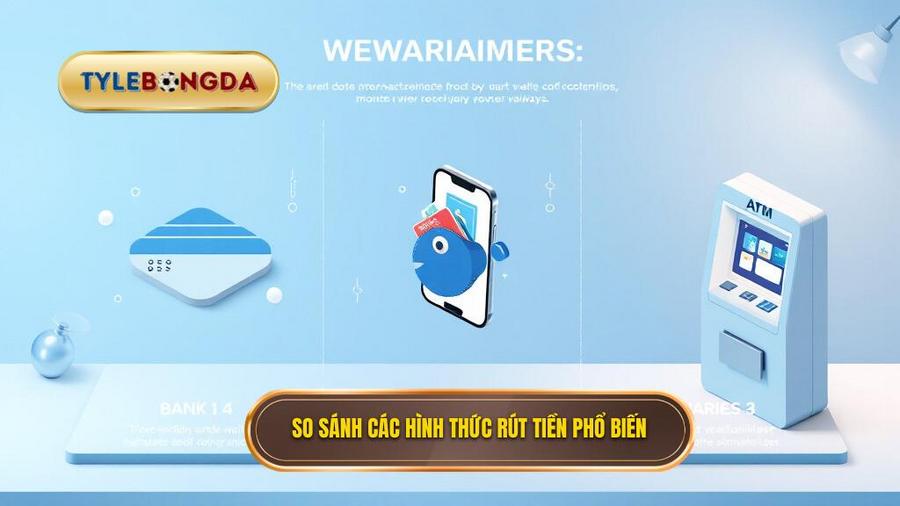 Bảng so sánh các hình thức rút tiền phổ biến hiện nay