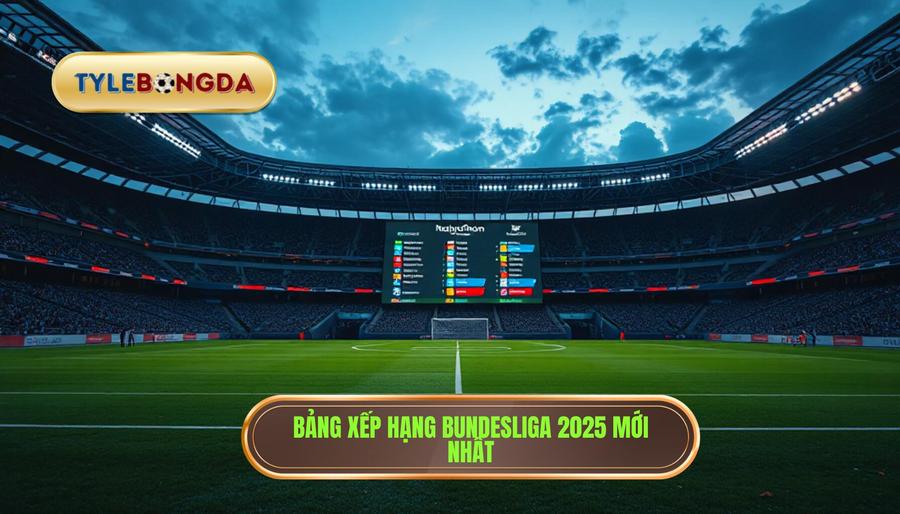 Bảng xếp hạng Bundesliga 2025 mới nhất