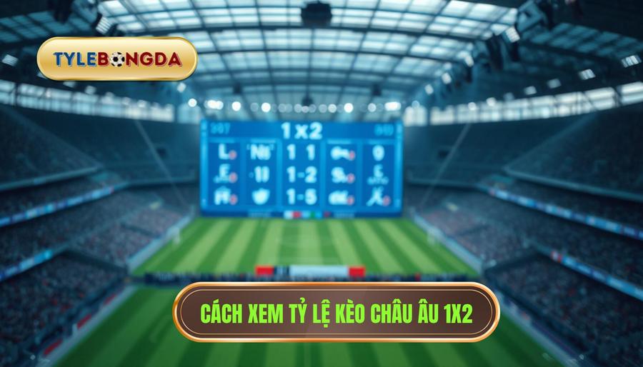 Cách xem tỷ lệ kèo Châu Âu 1x2